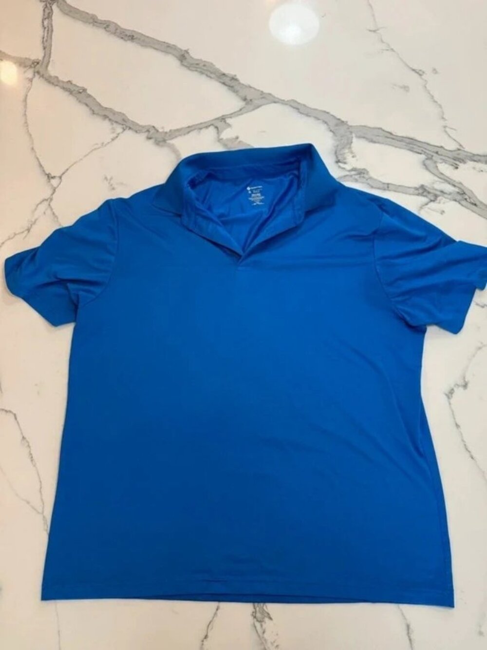 Members Mark Performance Polo Blue Mens XL